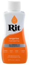TANGERINE #40 mandarina RIT Fabric DYE Liquid 8 oz bottle fabric tie dye - $18.64
