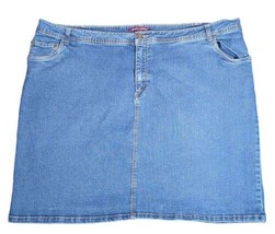 Jessica London Women&#39;s Knee Length Denim Skirt Jeans SZ 26 - £19.55 GBP