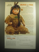 1993 The Danbury Mint Advertisement - Brave and Free Perillo Doll - £11.92 GBP