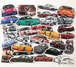 28pc Vinyl stickers of Porsche 911 993 996 997 964 Vinyl Stickers - £6.13 GBP