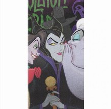 VILLAINS SCARY LOVE DISNEY ORIGINAL LICENSED BEACH TOWEL SUPER SOFT(27”x... - $22.76