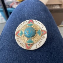 Vintage Earth World Brooch Pin - $18.00