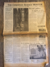 Newspaper The Christian Science Monitor 1968 - $16.79