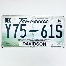 2016 United States Tennessee Davidson County Passenger License Plate Y75... - £13.28 GBP