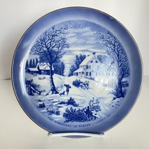 Currier Ives Price Import The Homestead In Winter American Scenes Plate ... - £23.45 GBP