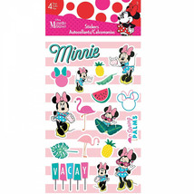 Disney Classic Minnie Mouse Tropical 4-Sheet Variety Sticker Set Multi-Color - £7.15 GBP