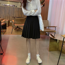 Black Pleated Midi Skirt Outfit Women Plus Size Pleated Midi Skirt image 3