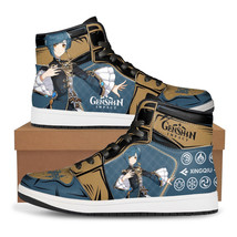 Xingqiu JD Air Force Sneakers Hip-Hop Game Genshin Impact Shoes-Black - £66.83 GBP+