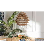 Iskra Handwoven Jute Pendant Lampshade - $11,607.21 MXN