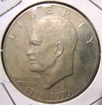 1976-S Eisenhower Clad Dollar - Var. 2 - Cameo Proof - £4.76 GBP