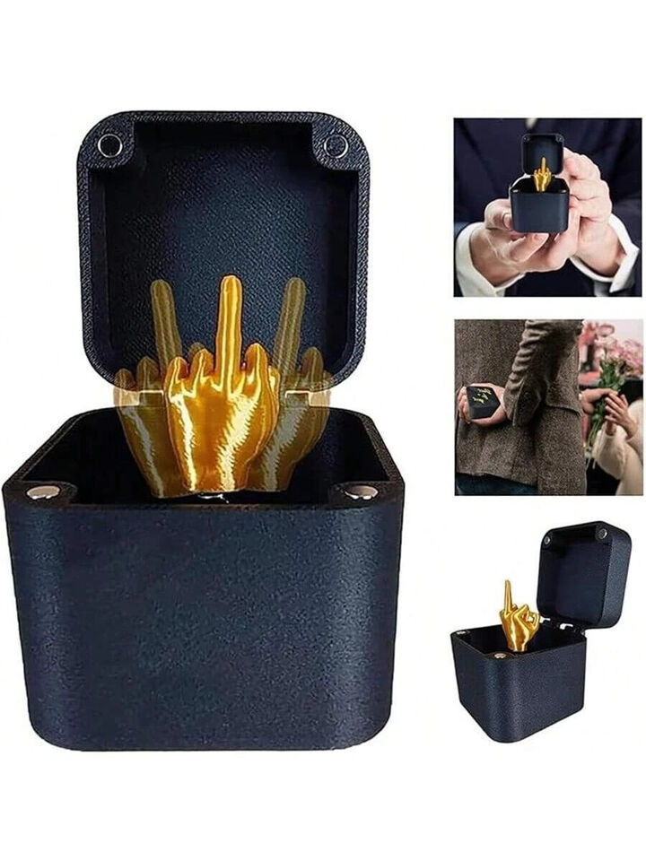 3D Pop Up Middle Finger Novelty Gift Box Funny Prank for Office Home or ... - $4.36+