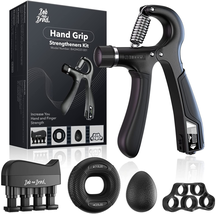 Bob and Brad Hand Grip Strengthener Kit with Counter (5 Pack), Forearm Workout S - £24.28 GBP