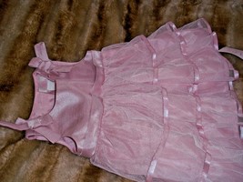 NWT Chaps Baby Girls&#39; Pink 2-Piece Dress Bloomer Set 3 Months - £13.43 GBP