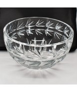 Large Lead Cut Crystal Clear Glass Heavy Decorative 8.5&quot; x 5&quot; Fruit Serv... - £23.73 GBP