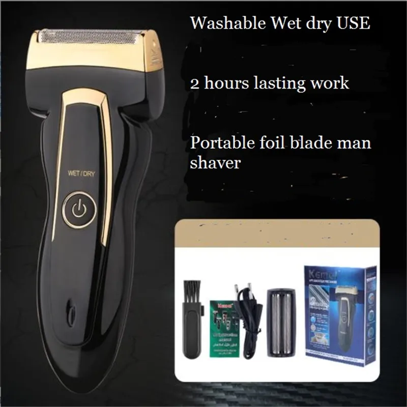 Travel Portable Wet Dry Men Electric Shaver Beard Razor Reciprocating Shave - $38.51