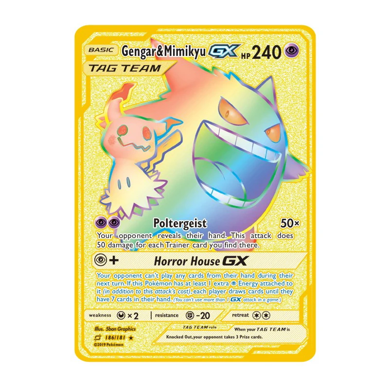 27 Styles Pokemon EX GX Gengar Mimikyu Steel Metal Toys Hobbies Hobby - $8.82