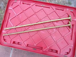 An item in the Antiques category: Beautiful antique Deco solid Bronze furniture legs pair 24.5"x1/2"