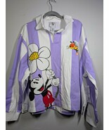 Disney Parks Mickey Garden Collection Rugby Collared Polo Shirt XL 2XL NEW - $753.89 MXN