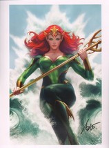 Stanley Artgerm Lau SIGNED DC Portfolio Aquaman / JLA Poster Art Print ~... - $49.49