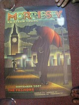 Morrissey Affiche The Smiths Kristeen Jeune Fillmore Septembre 2007 - $67.60