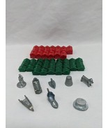 Lot Of (53) Monopoly Player Pieces Houses Hotels Horse Dog Hat Shoe Iron + - $275.67 MXN