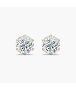 14k Gold Lab-Grown Round Diamond Stud Earrings | (0.50ct. tw) (6-Prong Crown Pus - $399.00