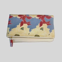 Anthropologie Rachel Pally Reversible Clutch Multicolor Floral  Zippered Closure - £17.33 GBP
