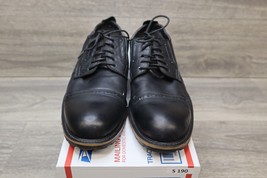 Steve Madden Shoes Mens 9.5 Shandy Black Leather Oxford Dress  Lace Up Round Toe - £28.11 GBP
