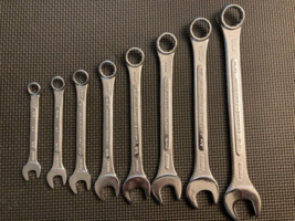 Lot of 8 - Drop Forged Combination Wrenches -3/8&quot; to  13/16&quot; - Made In I... - $11.75
