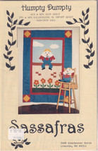 Vintage 1986 Humpty Dumpty Quilt Pattern Children Baby Blanket Sassafras - £3.13 GBP