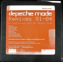Depeche Mode &quot;Remixes 81-04&quot; 2004 Mixed Dj Promo Cd 8 Tracks ~Rare~ Htf *Sealed* - £63.99 GBP