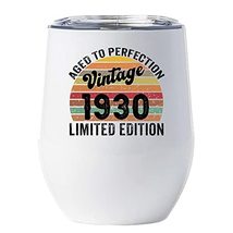 Vintage 1930 Wine Tumbler 12oz With Lid Gift 92 Years Old Aged To Perfec... - £18.10 GBP