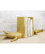 Nautical Marine Faux Gold Crocodile Alligator Head And Tail Bookends Pai... - €86,10 EUR Nautical Marine Faux Gold Crocodile Alligator Head And Tail Bookends Pai... - €86,10 EUR
