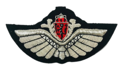  Norway Air Force Pilot Silver Bullion Wire Wing Excellent Quality Cp Brand - £17.59 GBP