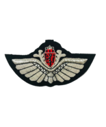  NORWAY AIR FORCE PILOT SILVER BULLION WIRE WING  EXCELLENT QUALITY CP B... - $22.50