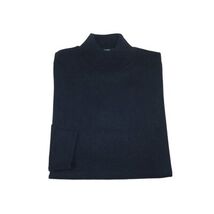 Men PRINCELY Italian Wool Blend Pullover Mock Slim 84001-00 Laci Navy 102 image 2