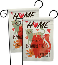 Furry Cat Garden Flags Pack 13 X18.5 Double-Sided House Banner - £23.52 GBP