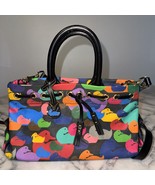 NWOT Vintage Dooney &amp; Bourke Wonder Ducks Black Handbag Satchel Crossbod... - $134.10