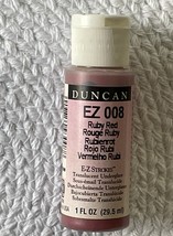 Duncan Ez 008 Ruby Red Ceramic Glaze E-Z Strokes 1oz - $2.00