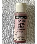 Duncan Ez 008 Ruby Red Ceramic Glaze E-Z Strokes 1oz - $2.00