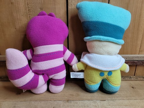 Disney Alice in Wonderland 12" MAD HATTER & CHESIHIRE Cat Pook-a-Looz Plush SET Item image 2