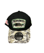 NWT New Seattle Seahawks New Era 39Thirty Salute To Service S/M Flex-Fit... - £18.95 GBP