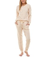 Roudelain Long Sleeve Henley Top &amp; Jogger Lounge Set Butter Soft Ladies ... - $18.73
