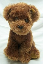 Ty Classics Cute Soft Brown Dog W/ Red Collar 9&quot; Plush Stuffed Animal Toy 2011 - £15.87 GBP