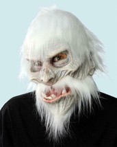 White Warrior Mask Ice Monster Winter Creature Zombie Halloween Costume ME1002 - £58.34 GBP