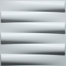 Dundee Deco 3D Wall Panels - Modern Stripes Paintable White PVC Wall Paneling fo - £6.13 GBP+