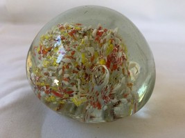 Vintage 3 Fiori Murano Italy Glass  Paperweight - presse papier - £47.96 GBP