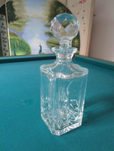 Decanter By Atlantis - Miguel - Square Whiskey Decanter 11&quot; With Stopper Rare - £99.52 GBP