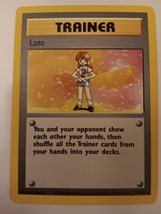 Pokemon 1999 Base Set Trainer Lass 75 / 102 NM Single Trading Card - £12.01 GBP