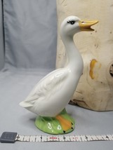 Peking Duck Figurine Ceramic Painted Decorative 3.5&quot; X 5&quot; Vintage - £4.68 GBP